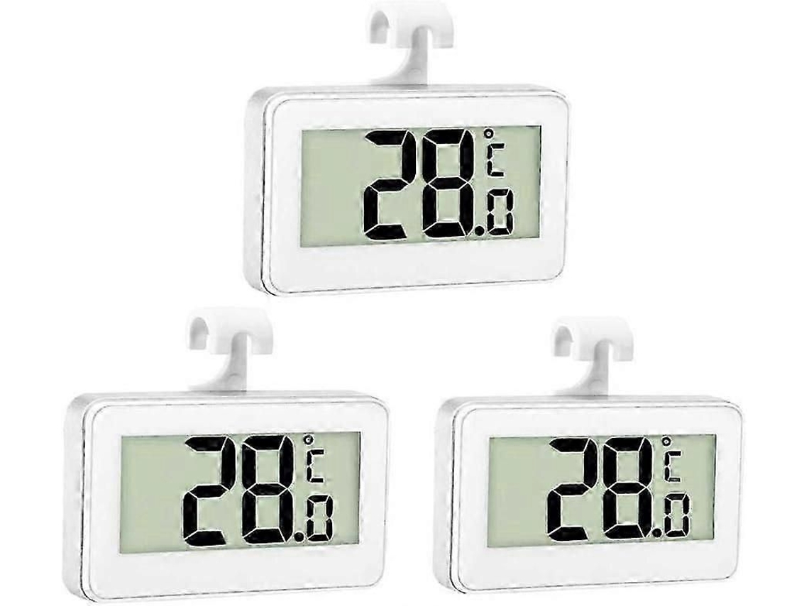 3x Geladeira Termômetro Digital Freezer Quarto Impermeável C Om Display Lcd, 2024 GOKOCO