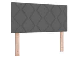 Conjunto 1 Cabeceira Estofada Vidaxl Cinzento Tecido (100 Cm)