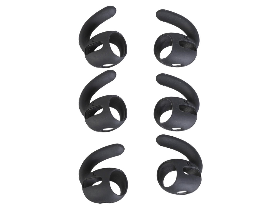 3 Pares de Ganchos Orelha, Protetores Orelha para Fones Ouvido, Conjunto Ouvido Silicone D Uráveis, Seguros e Antiderrapa GOKOCO