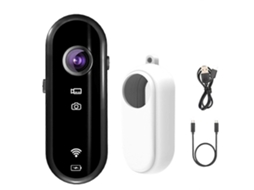 Mini Câmera de Ação Portátil com Alavanca Magnética, Mini Câmera Hd 1080p para Viagens e Esportes Ao Ar Livre ELECTVAULT1