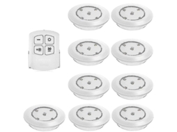 Lâmpada Led Sem Fio Com Controle Remoto, Instalação Fácil, Ajuste De Brilho, Ideal Para Armários, Cozinha E Mais Branco Quente