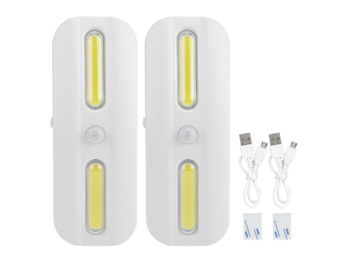 2026 2 Unidades de Luz Led Cob com Sensor de Movimento para Armário, Gabinete, Corredor, Lar
