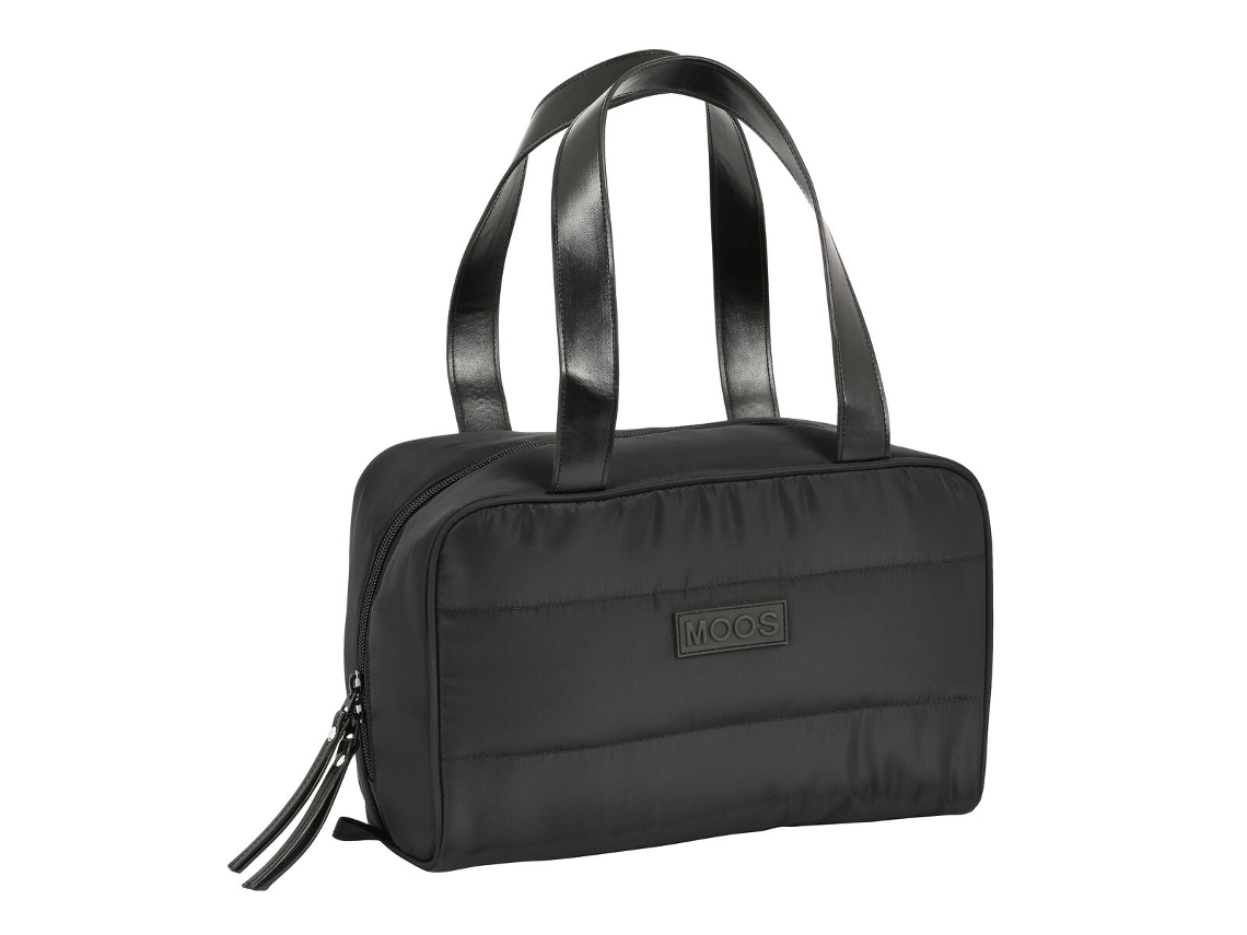 Nécessaire Escolar Moos Negro Acolchoado Preto (31 x 14 x 19 cm)