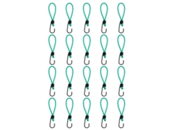 Vidaxl Cordas Elásticas Com Ganchos 20 Pcs 15 Cm