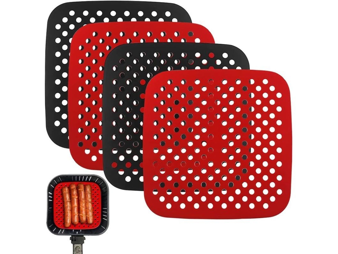 Lineros reutilizáveis NOVA LINE para air fryer, 8.5 polegadas, antiaderente, 4 unidades