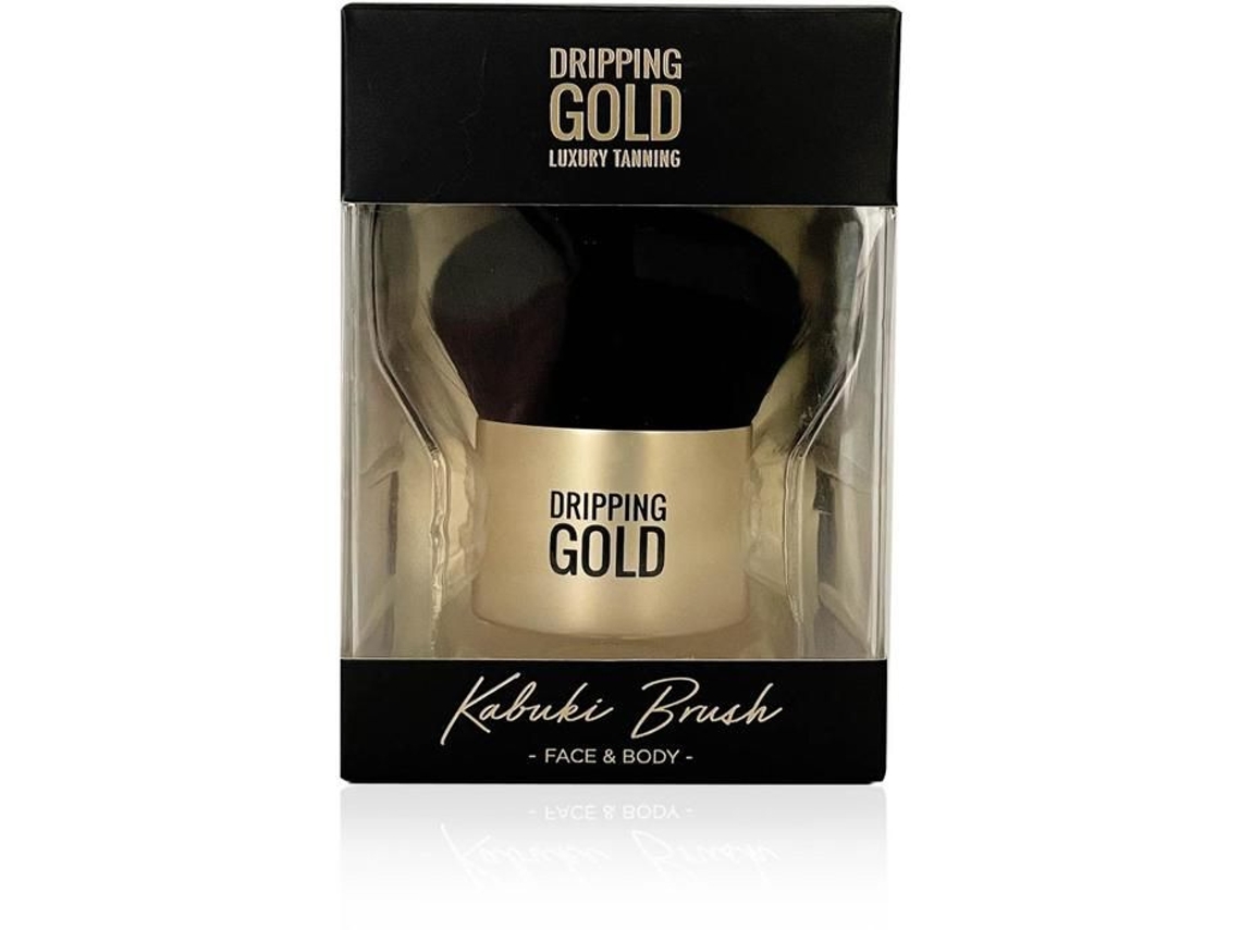 Pinceau Kabuki Derramando Ouro Dripping