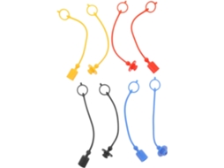 Conjunto de 20 Tampas de Proteção Contra Poeira para Engates Hidráulicos com Múltiplos Acessórios. SFUSHOS