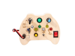 Quadro branco eletrônico Slowmoose para crianças pequenas, cubo de atividades Montessori com luz LED e teclas