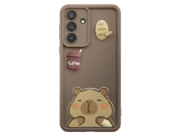 Capa Para Galaxy A26 Com Motivos Capybara Kawaii Em 3d E Borda Elevada