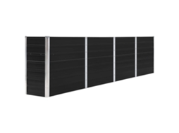 Vaso VIDAXL Antracite Metal (320x40x77 cm)