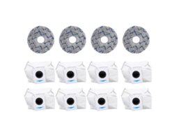 Kit Filtros e Sacos de Poeira para Deebot T20 X1 T10 Omni com Esteiras Laváveis Reutilizáveis