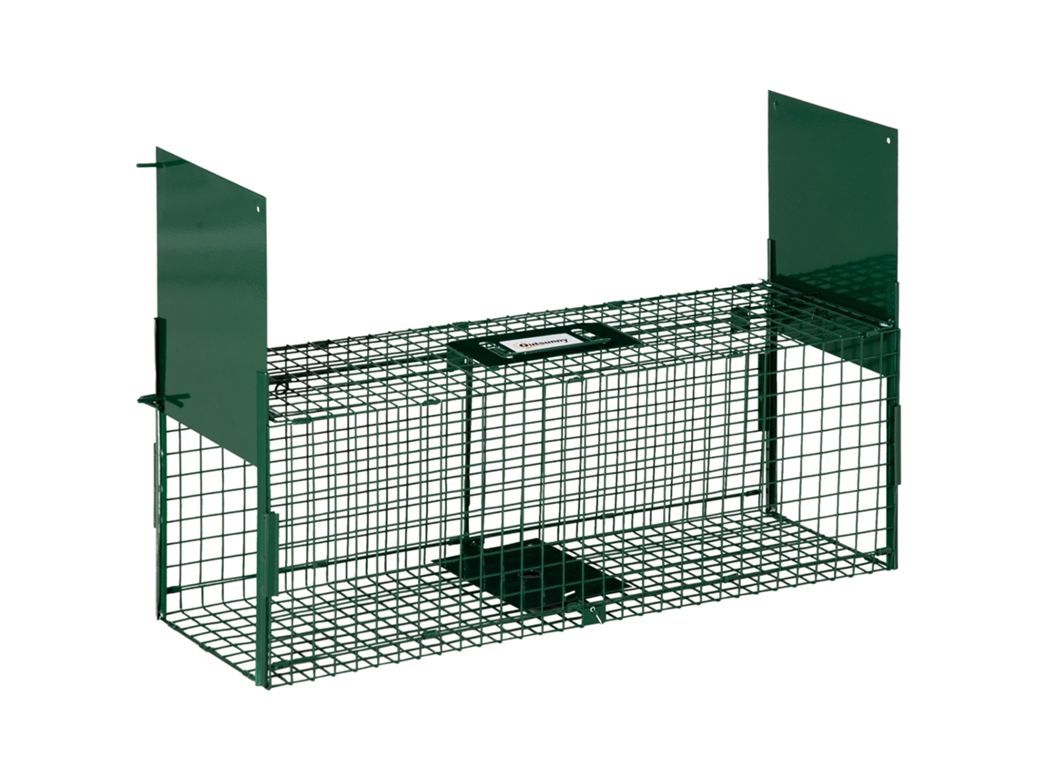 Armadilha para Animais com 2 Portas, Jaula de Captura 80x25x30cm BTFORUS