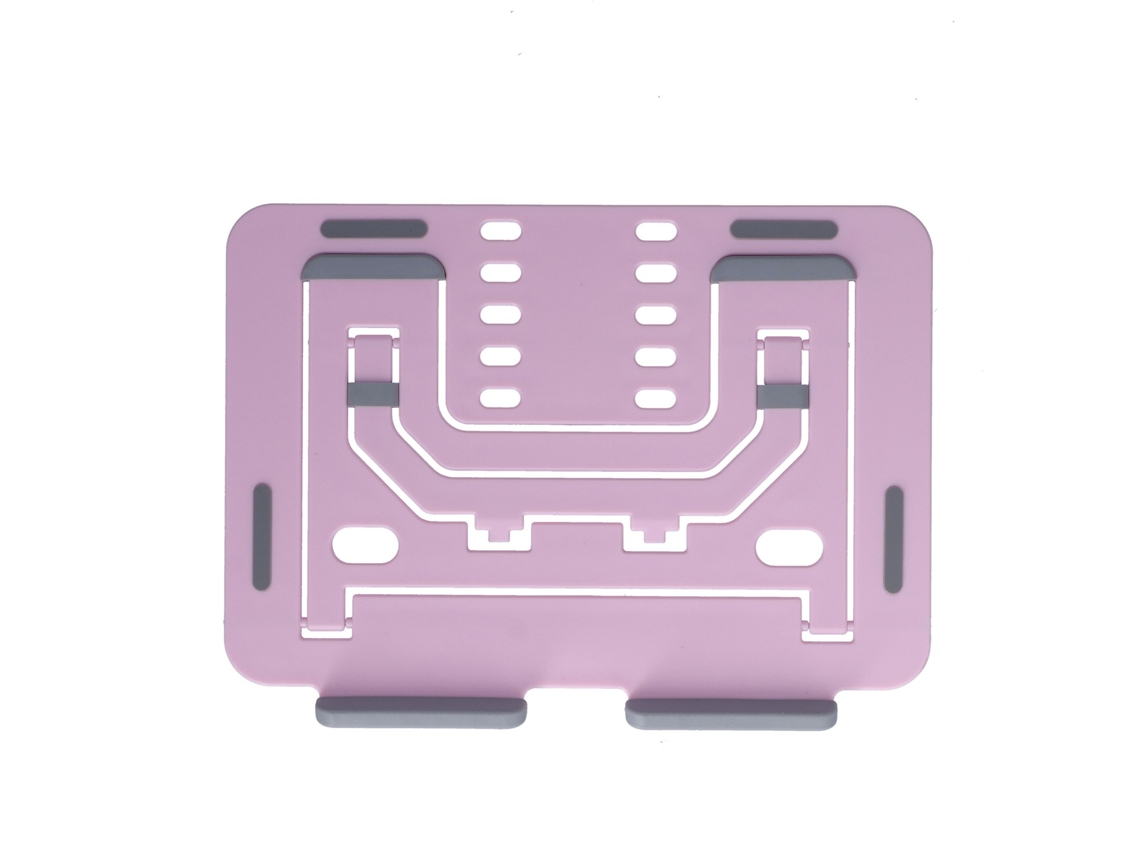 Suporte Ajustável Dobrável Antiderrapante De Dupla Face Para Laptop E Tablet Rosa Slowmoose