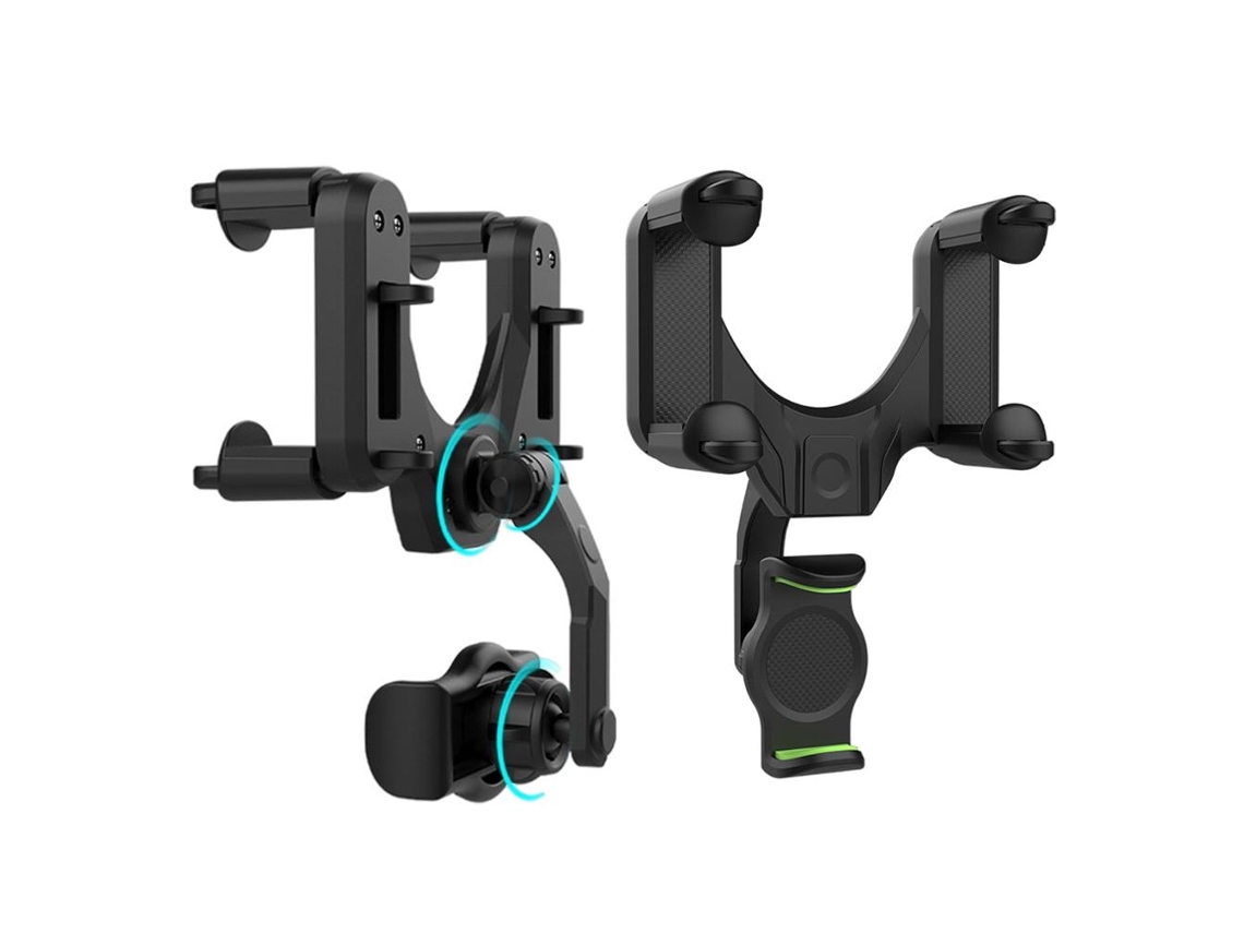 Soporte para coche con espejo retrovisor giratorio 360°, ajustable | S/MARCA