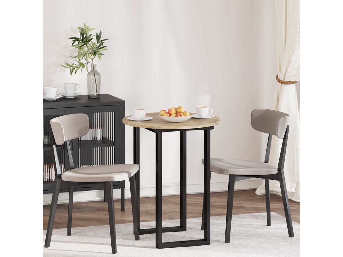 Vidaxl Tampo De Mesa Ø 60 X 1,5 Cm Redondo Derivados De Madeira