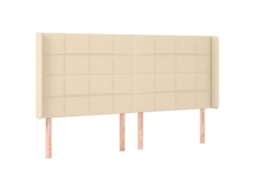 Headboard, Headboards Vidaxl Creme Tecido (183 X 16 X 118/128 Cm)