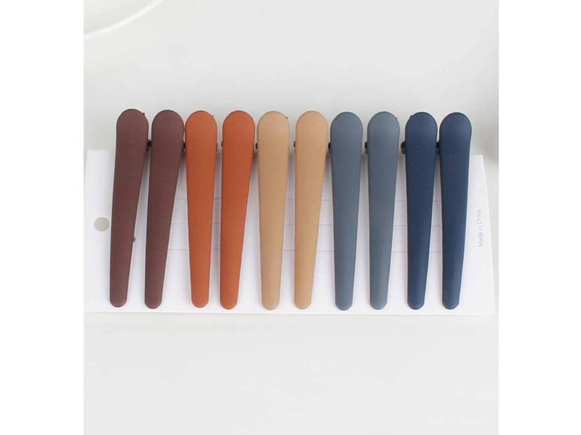10pcs Grampos De Cabelo Duckbill Coloridos De Plástico Para Modelagem E Secção Kit De Ferramentas Para Cabelereiro Mulheres Meninas