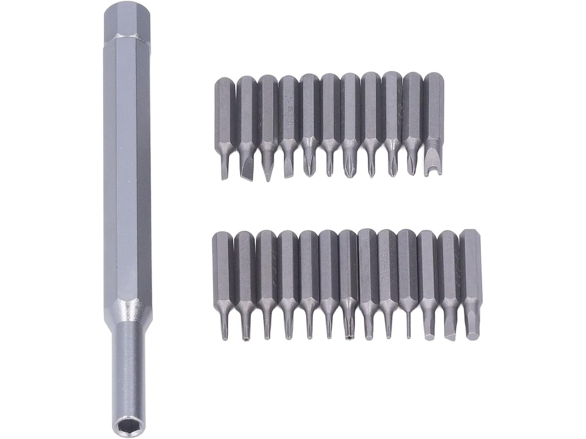 Conjunto De 24 Bits Magnéticos Em Aço Liga S2 Com Cabo Giratório E