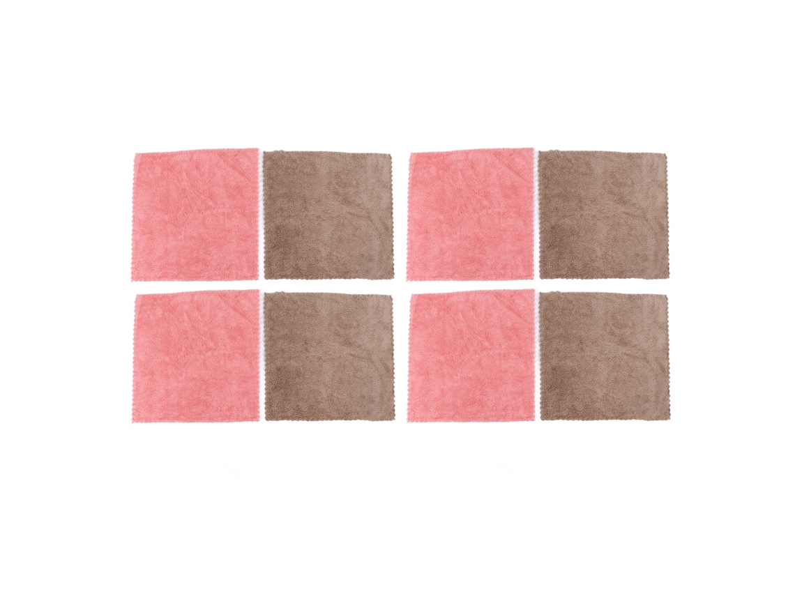 8pcs Toalhas de Cozinha Microfibra Super Absorventes Antiaderentes para Limpeza | S/MARCA