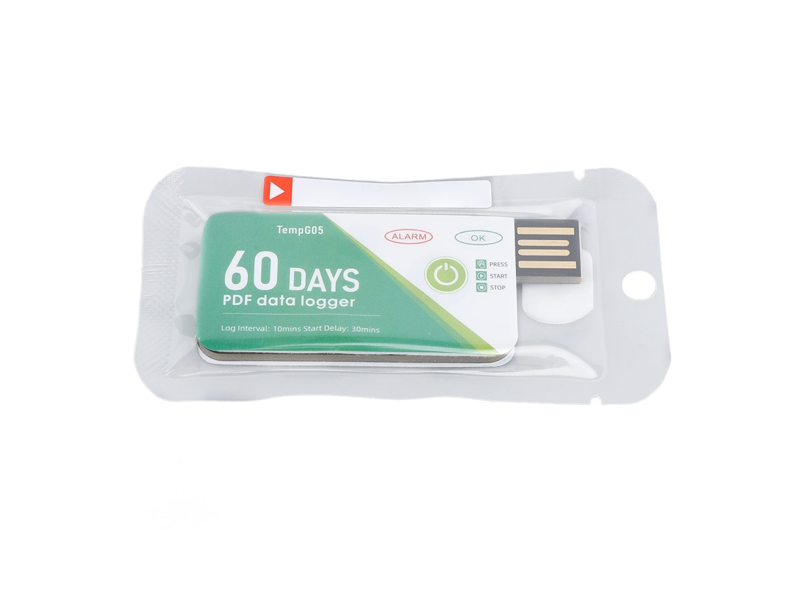 Registrador de Temperatura USB IP67 para Cadeia de Frio 60 Dias | S/MARCA