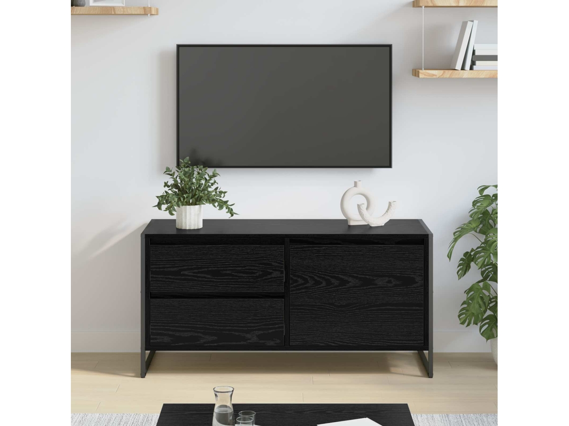 Vidaxl Gabinete Para Tv 100 X 36 X 49.5 Cm Carvalho Preto