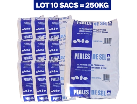 10 sacos de 25 kg de pastilhas de sal descalcificante EUROPALAMP