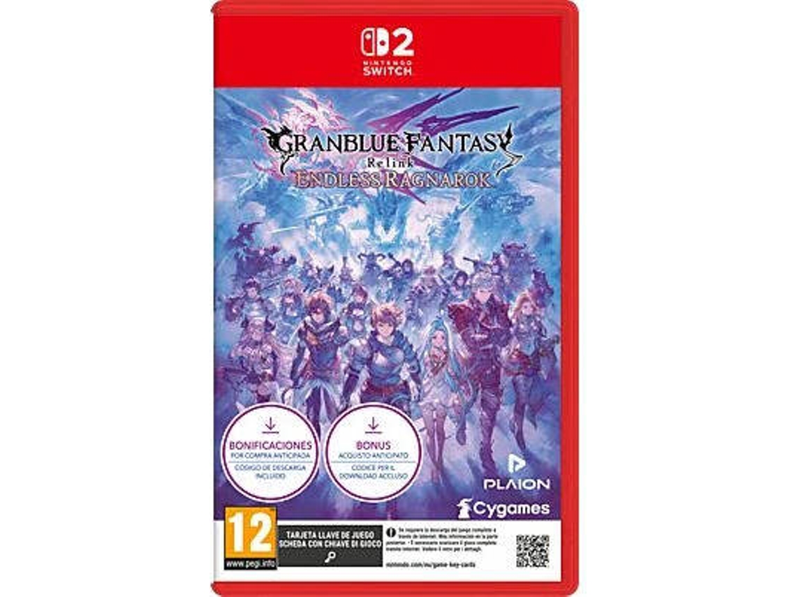 Jogo Nintendo Switch 2 Granbl Fant Relink: Endless Ragnarok - Day One Edition(Código de Descarga na Caixa)
