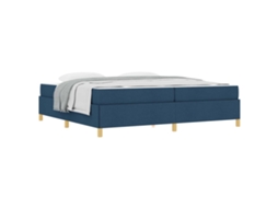 Estrutura de Cama com Colchão Azul Tecido MAISON EXCLUSIVE (200x200 cm)