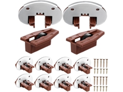 Kit De Reparo Corrediças Uonlytech Com 10 Peças Reposição Duráveis Para Deslizamento Suave Armários E Móveis Cozinha