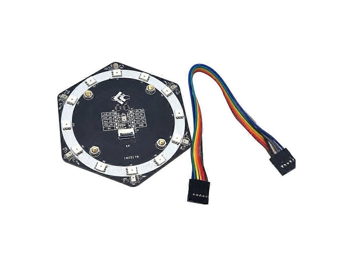 Módulo De Microfone De 6+1 Canais Com Reconhecimento De Voz E Display Led, K210