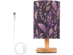 Abajures Infantis Vintage Com Estampa Paisley Roxa, Ideais Para Cozinhas Infantis