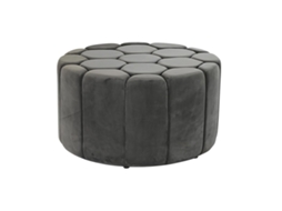 Repousa-Pés DKD HOME DECOR (Cinzento - Poliéster - 85 x 85 x 48 cm)