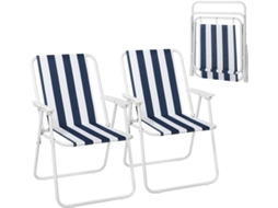 Cadeiras De Acampamento Dobráveis Rootz Cadeiras De Praia Ultraleves Cadeiras De Pesca Portáteis Estáveis E Duráveis 58 Cm X 53 Cm X 76 Cm Slowmoose