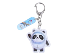 Mali portachaves Mascote Olímpico Inverno 2022 Panda Imprimido Duas Faces Cute Acrílico