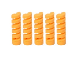 Cansucc - Kit com 5 Protetores de Mangueira de Freio e Câmbio Amarelos para Cabos de 4-5mm de Bicicleta