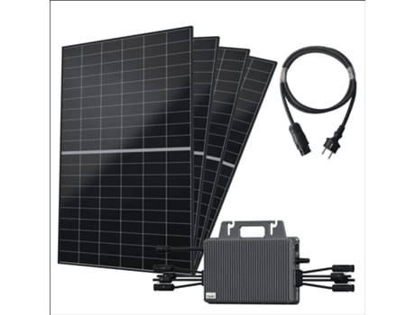 Robinsun® Kit Solar 2000w Sem Fixação 4x 470 Wp Aiko 2p Micro Inversor Tsun 2000w Cabo 5m