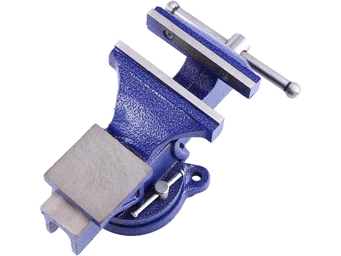 Morsa Reforçada Com Mordentes De Aço De 45 Libras (15,2 X 6 Polegadas) Para Fixação Em Pó.