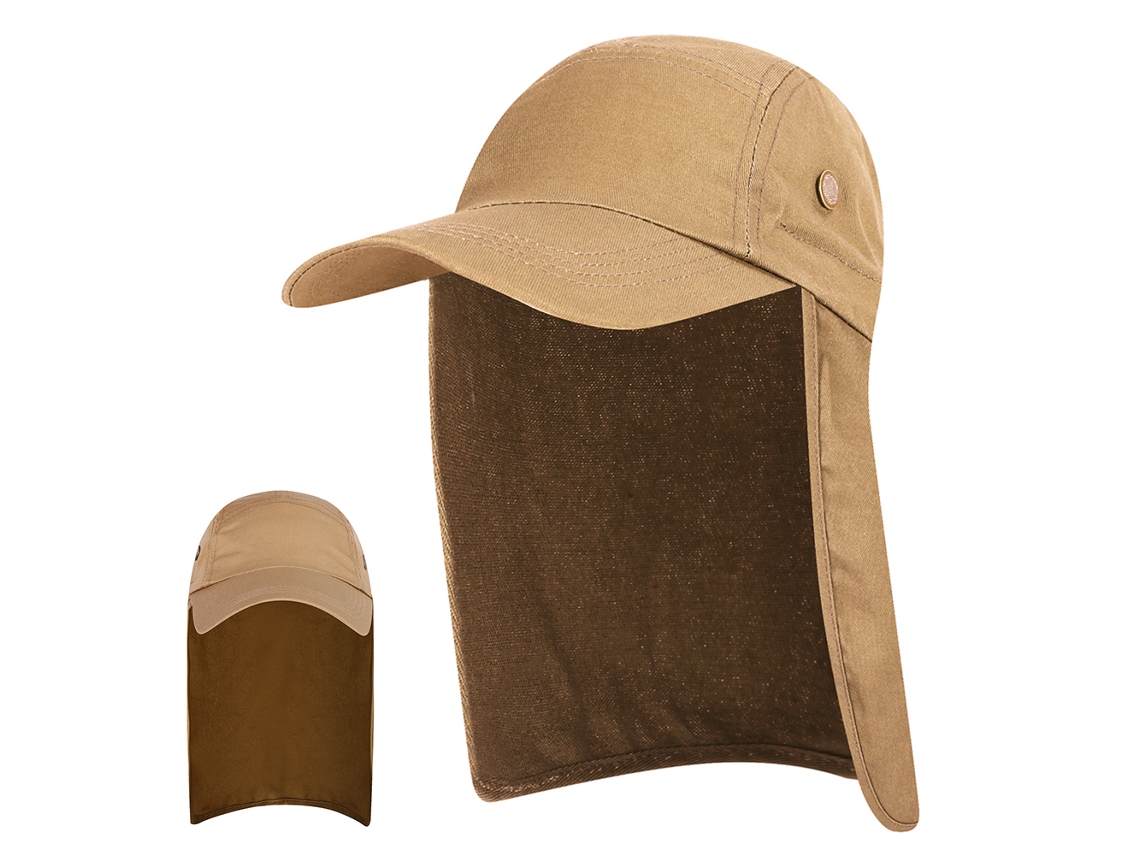Chapéu de Sol Upf 50+ com Aba Larga e Flap de Pesca