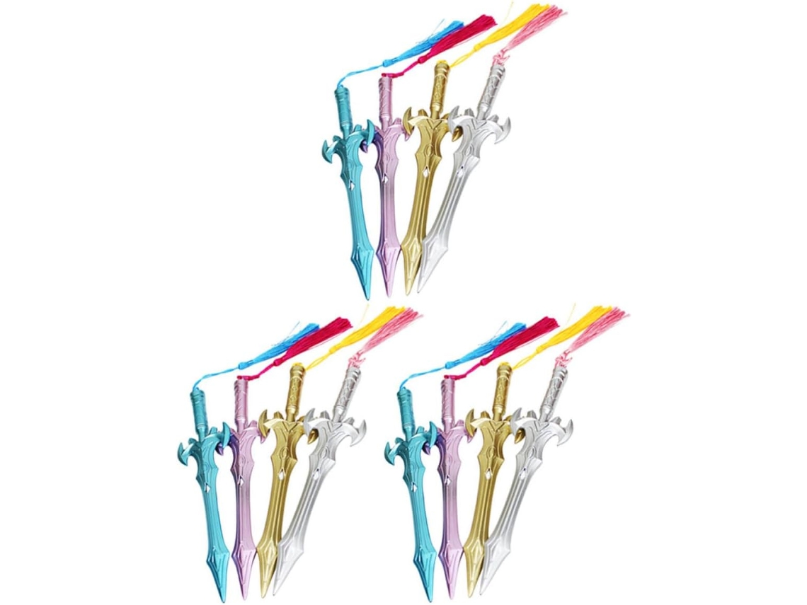 Conjunto De 12 Canetas Em Gel Com Design Flexível Plástico. Fáceis