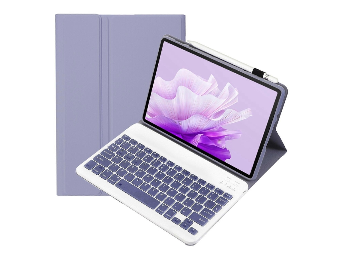 Capa De Couro Ultrafina E Destacável Com Teclado Bluetooth Para Tablet Honor Pad X9 / X8 Pro 11.5 (ah15)