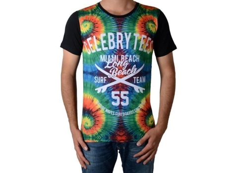 T-Shirt de Homem CELEBRY TEES Celebrity Longo Preto (XL)