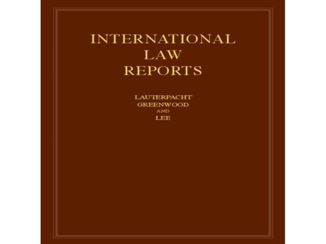 Livro International Law Reports Volume 160 de Cambridge University Press (Inglês)