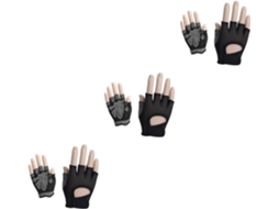 Luvas De Treino Femininas Besportble 3 Peças, Luvas De Meio Dedo, Design Antiderrapante, Respiráveis E Absorventes De