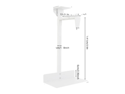 Suporte para computador, altura ajustável, design moderno, branco (OEM)