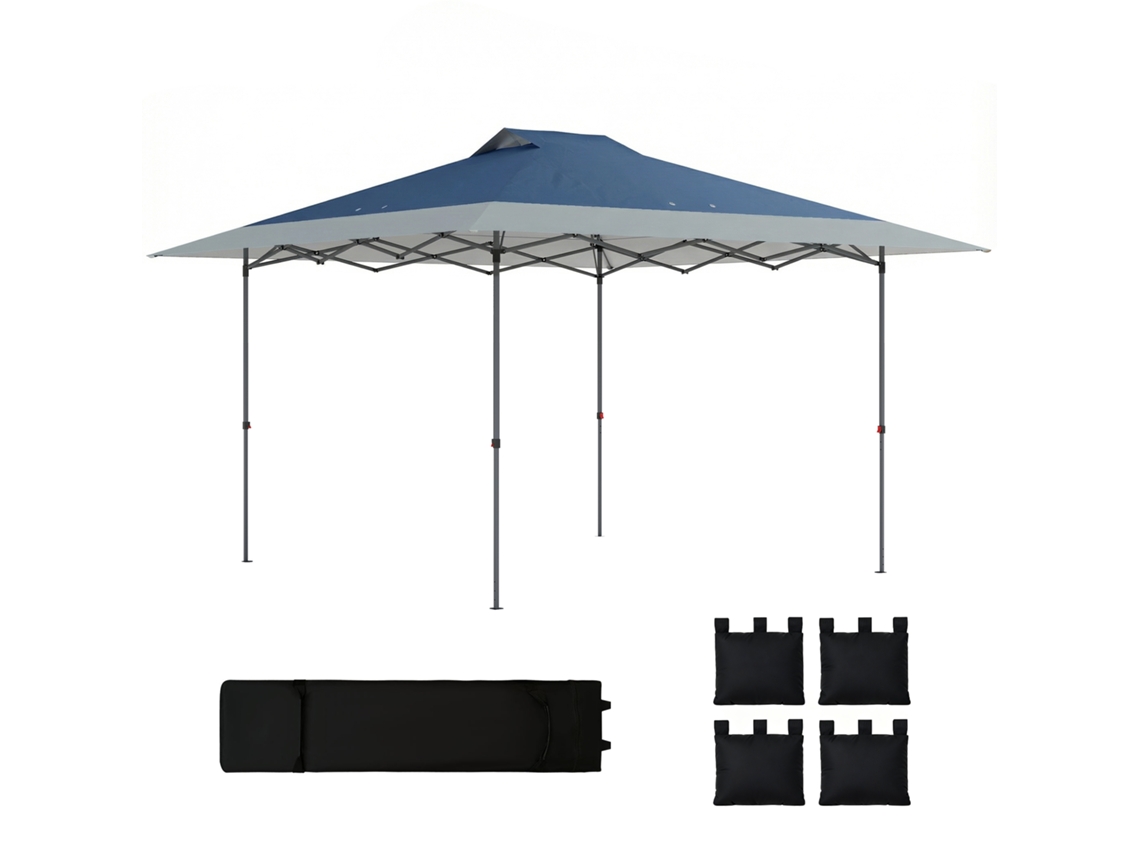 Pavilhão Pop up 4x4m Impermeável Resistente Fechamento Rápido Proteção Uv50+ DECORALAR TECH