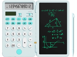 Calculadora Básica E Tablet De Escrita Lcd De 6,5 Polegadas Com Função De Contagem E Anotações (azul)