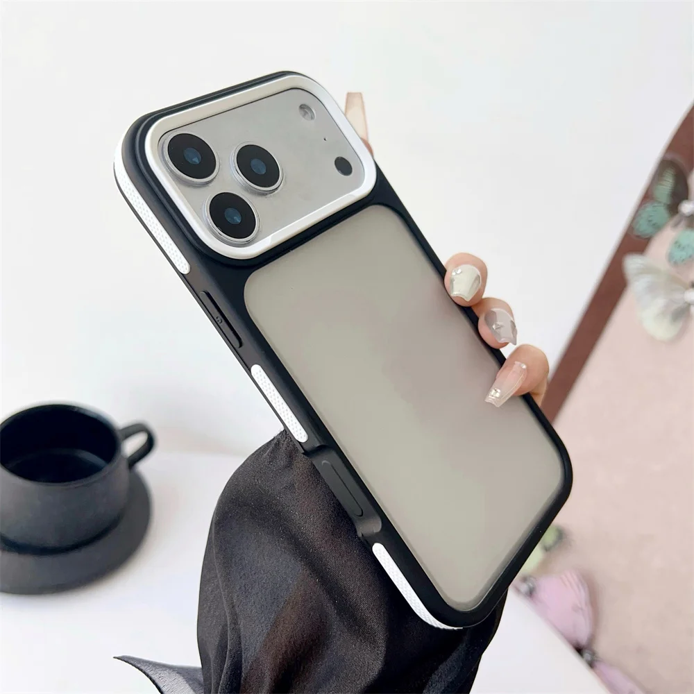 Capa De Luxo Fosca Para Iphone (iphone 16 Plus, Branca), Compatível Com Iphone, Capa Rígida Semitransparente À Prova De Choque.