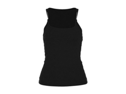 Top Luvette Com Alcinha Invisível E Tecido Elástico - Estilo Elegante E Versátil Para Diversas Ocasiões Preto