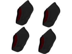 Suportes De Calcanhar Protetores, 2 Pares De Neoprene Preto