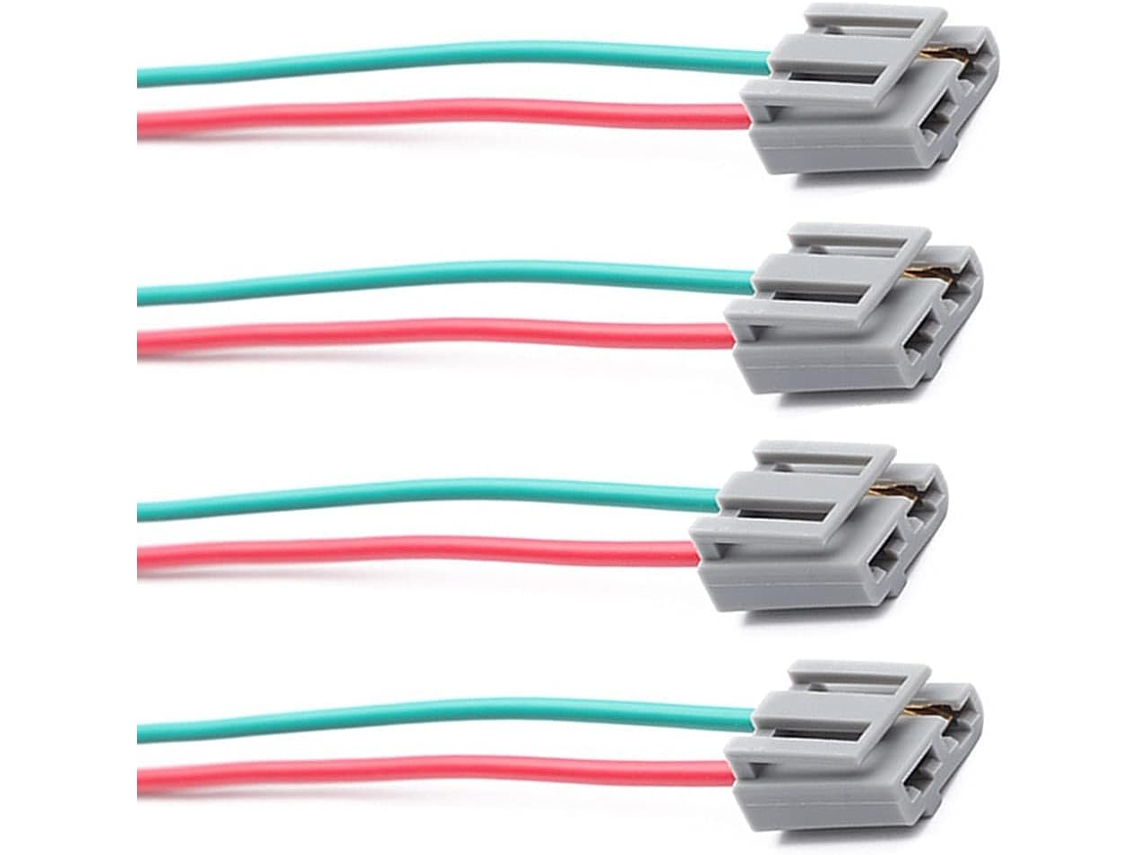 Conjunto de 4 chicotes de cabos para distribuidor, conector da bateria e tacômetro de 12 volts, compatíveis com